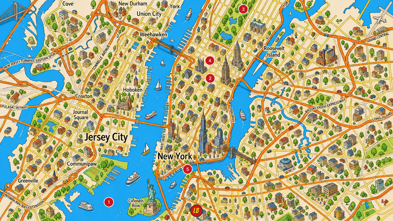 Map of New York