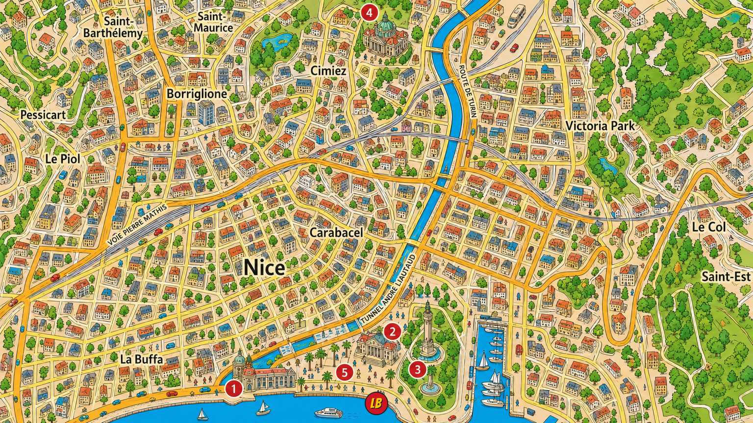 Map of Nice