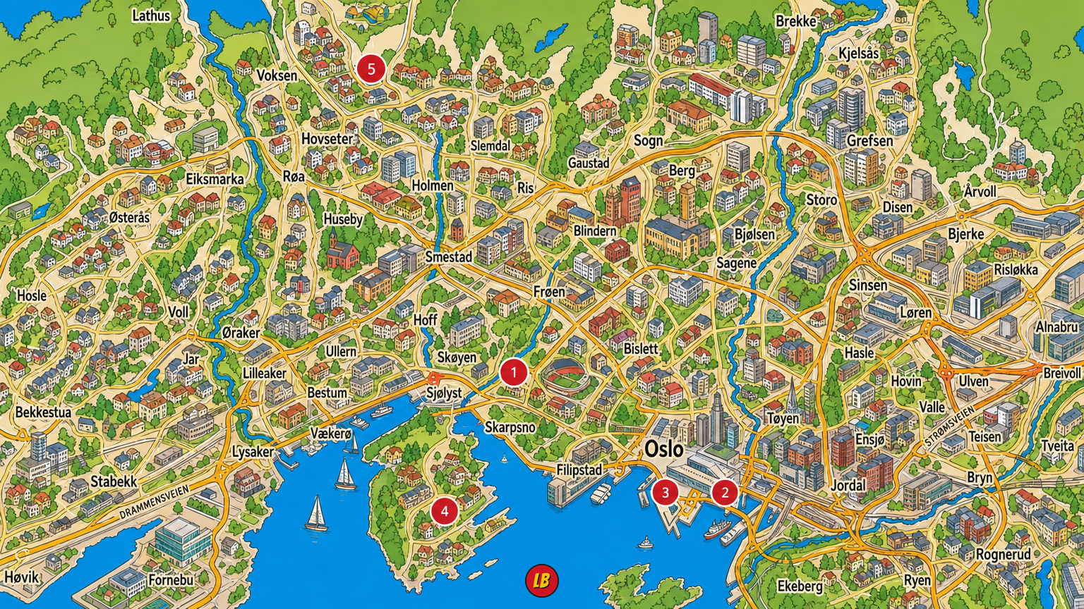 Map of Oslo