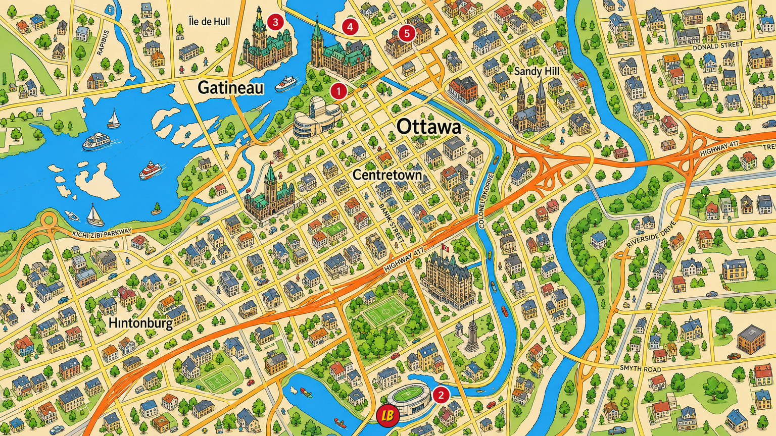 Map of Ottawa