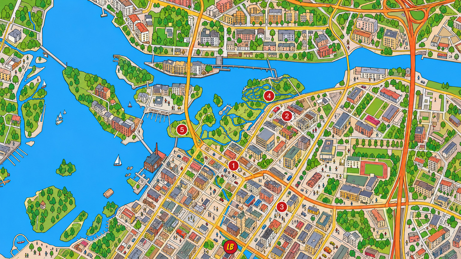 Map of Oulu