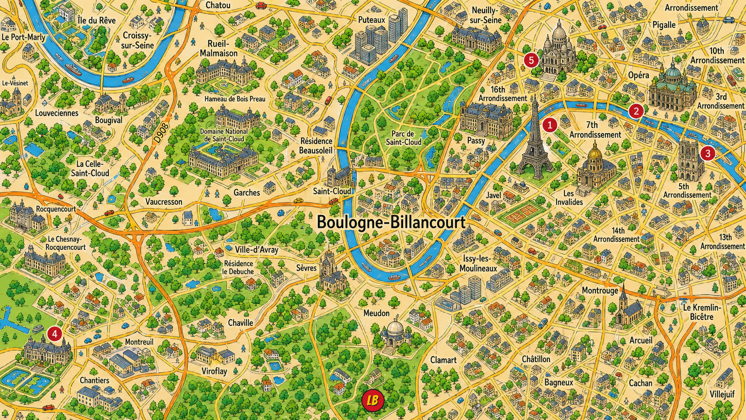 Map of Paris