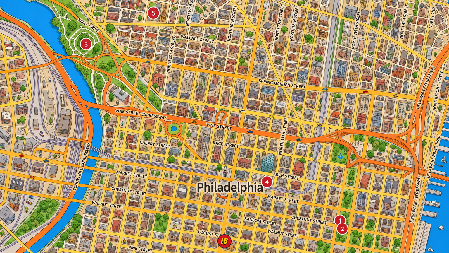 Map of Philadelphia