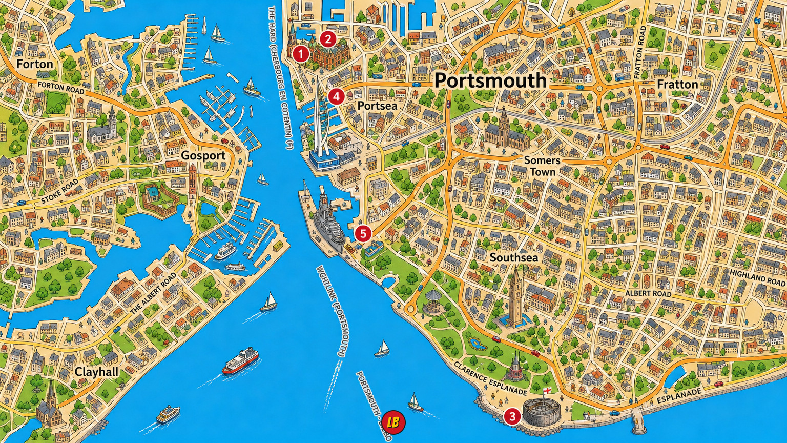 Map of Portsmouth
