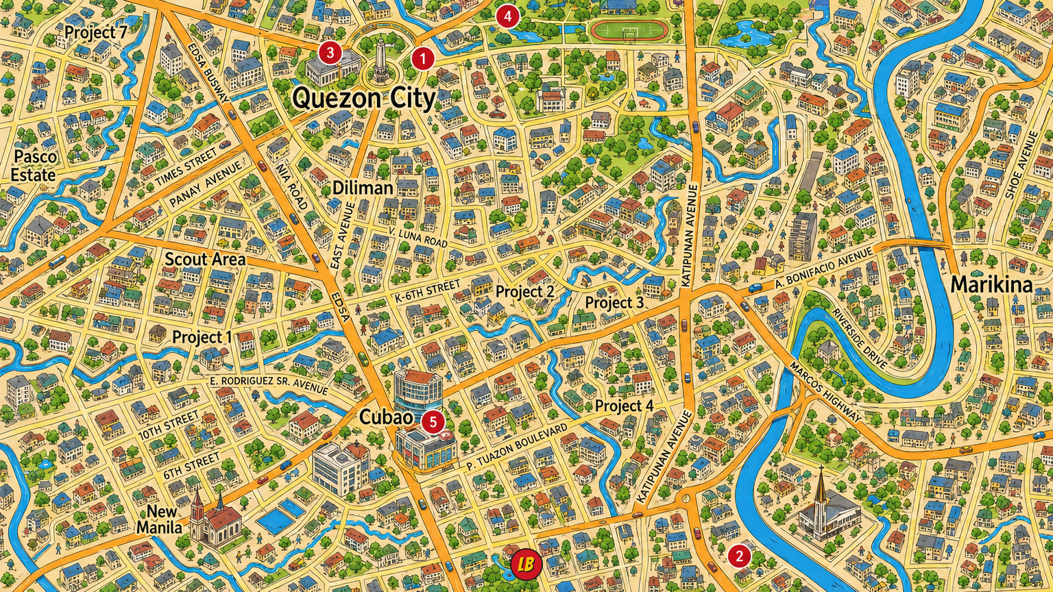 Map of Quezon City