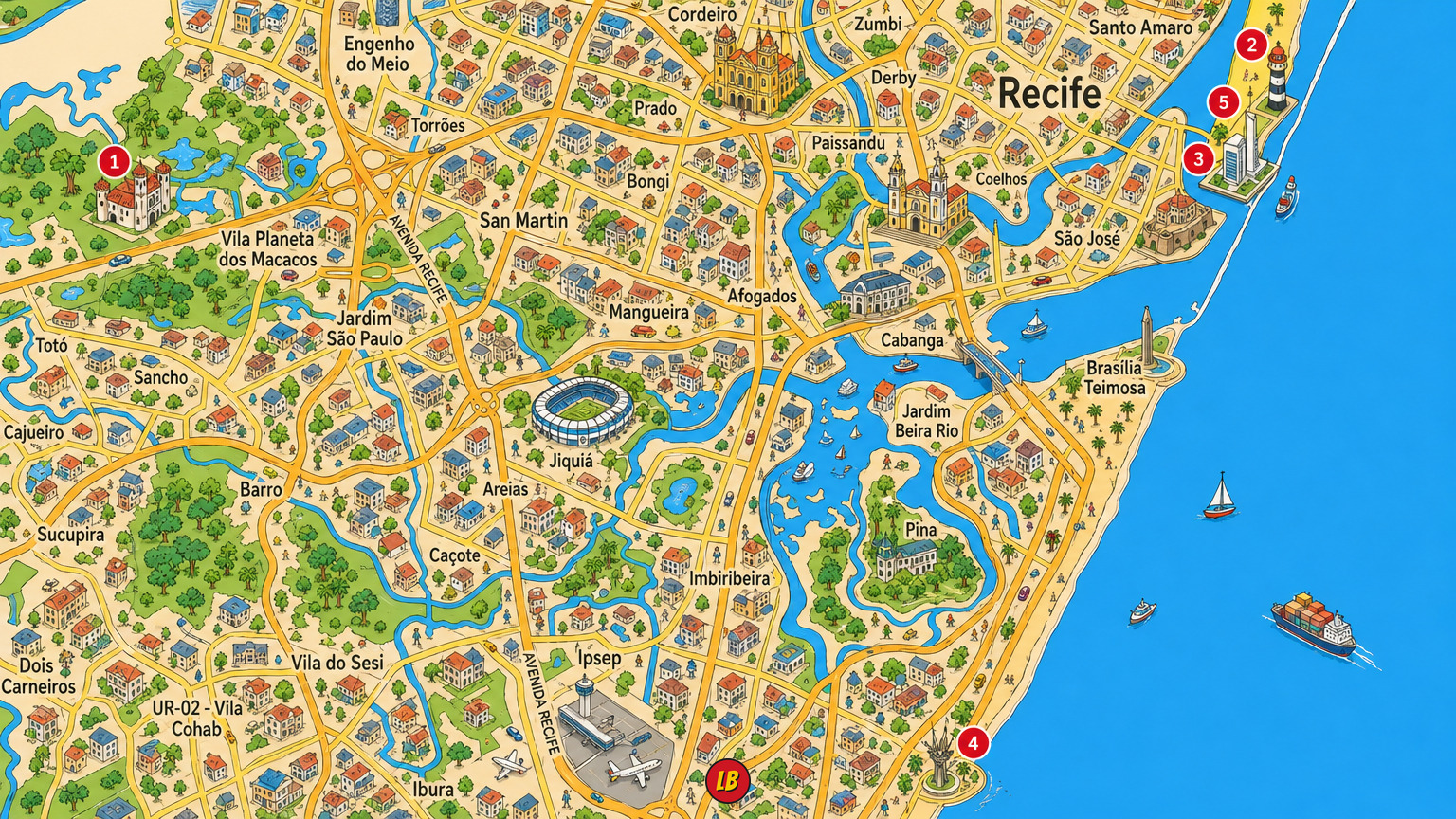Map of Recife