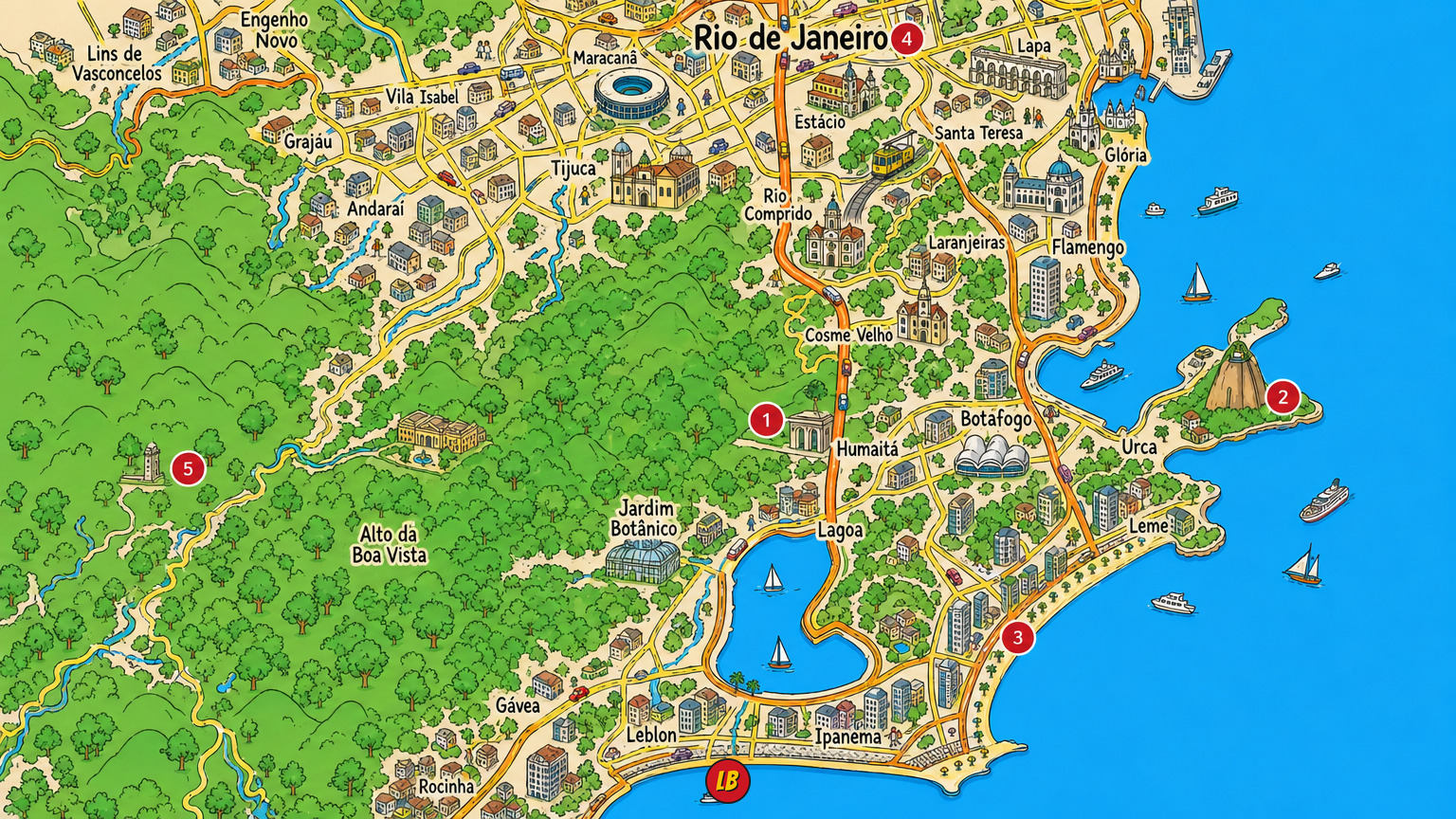 Map of Rio de Janeiro
