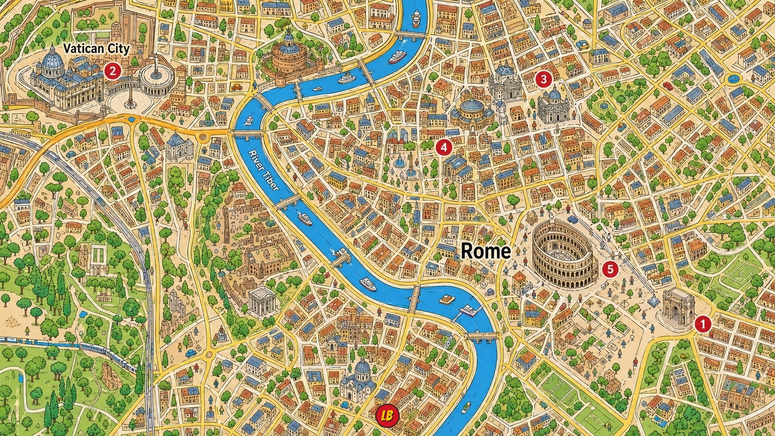 Map of Rome