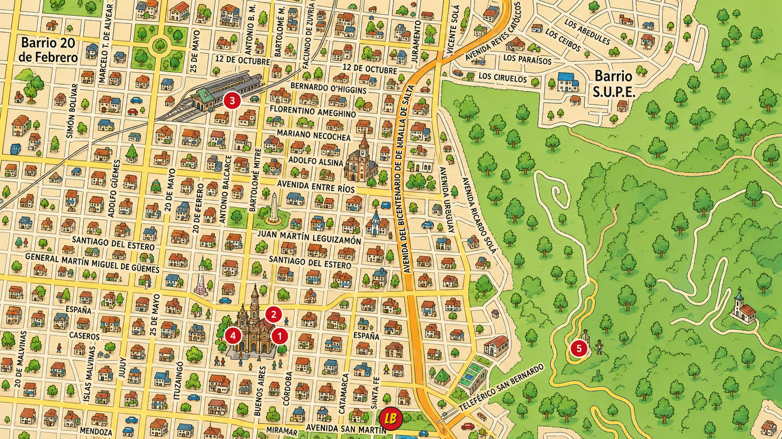 Map of Salta