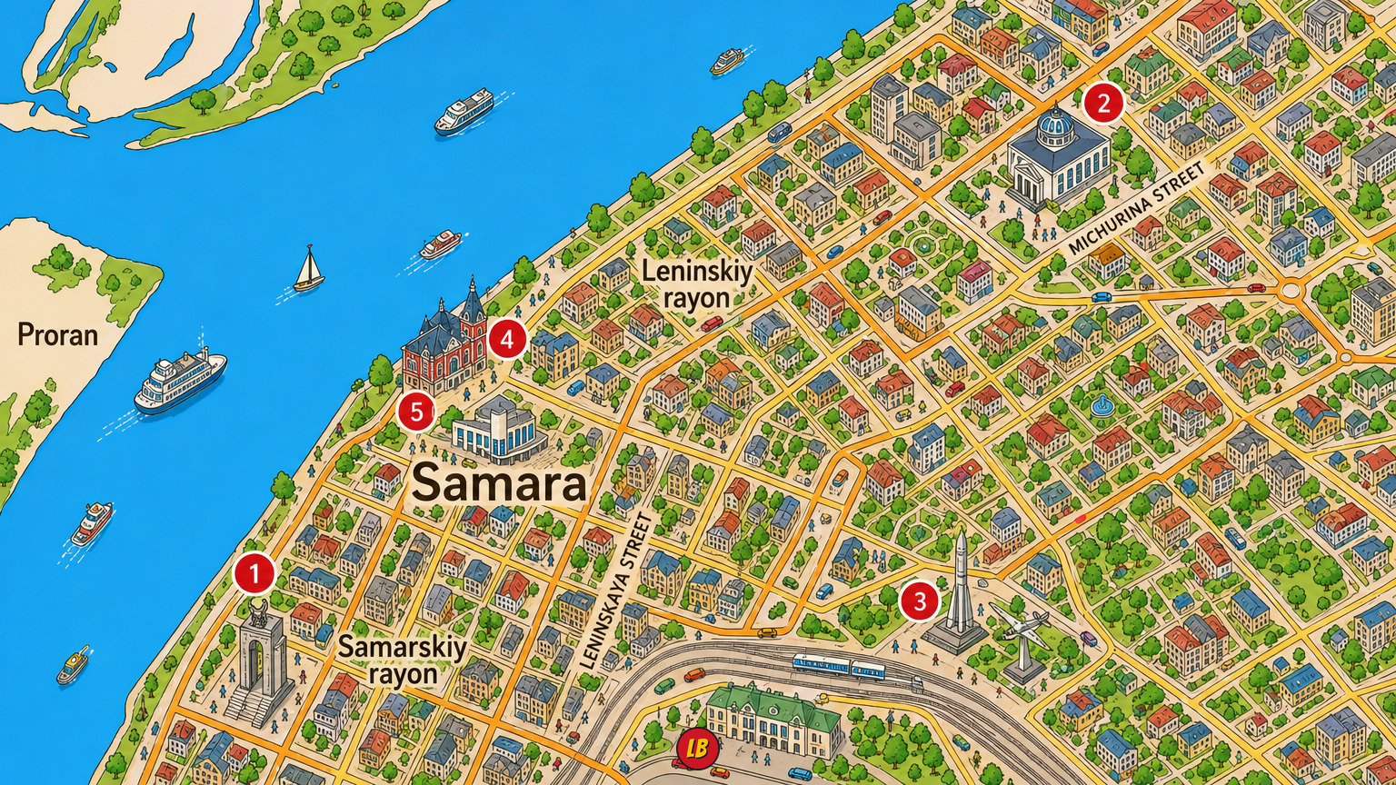 Map of Samara