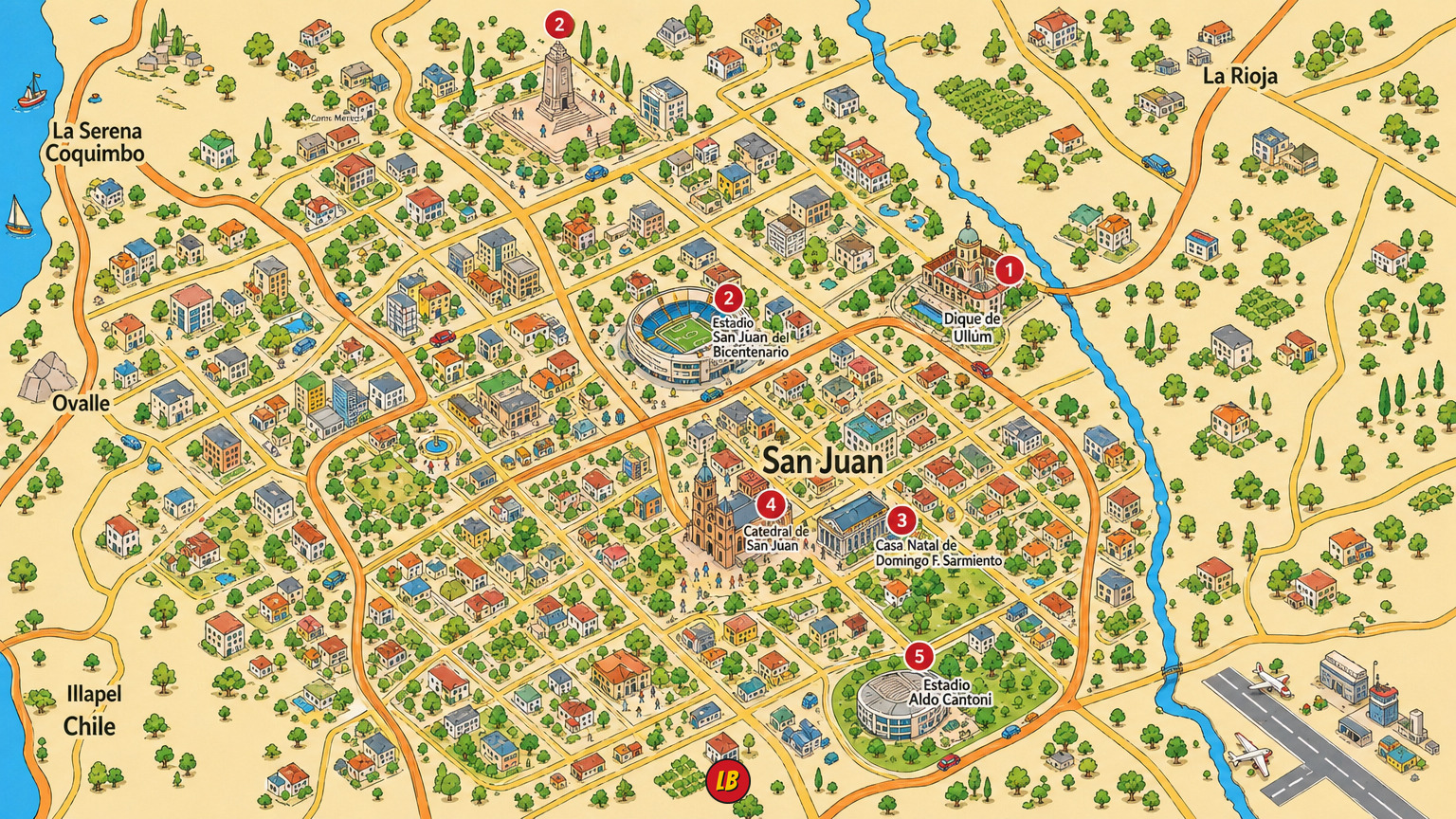 Map of San Juan