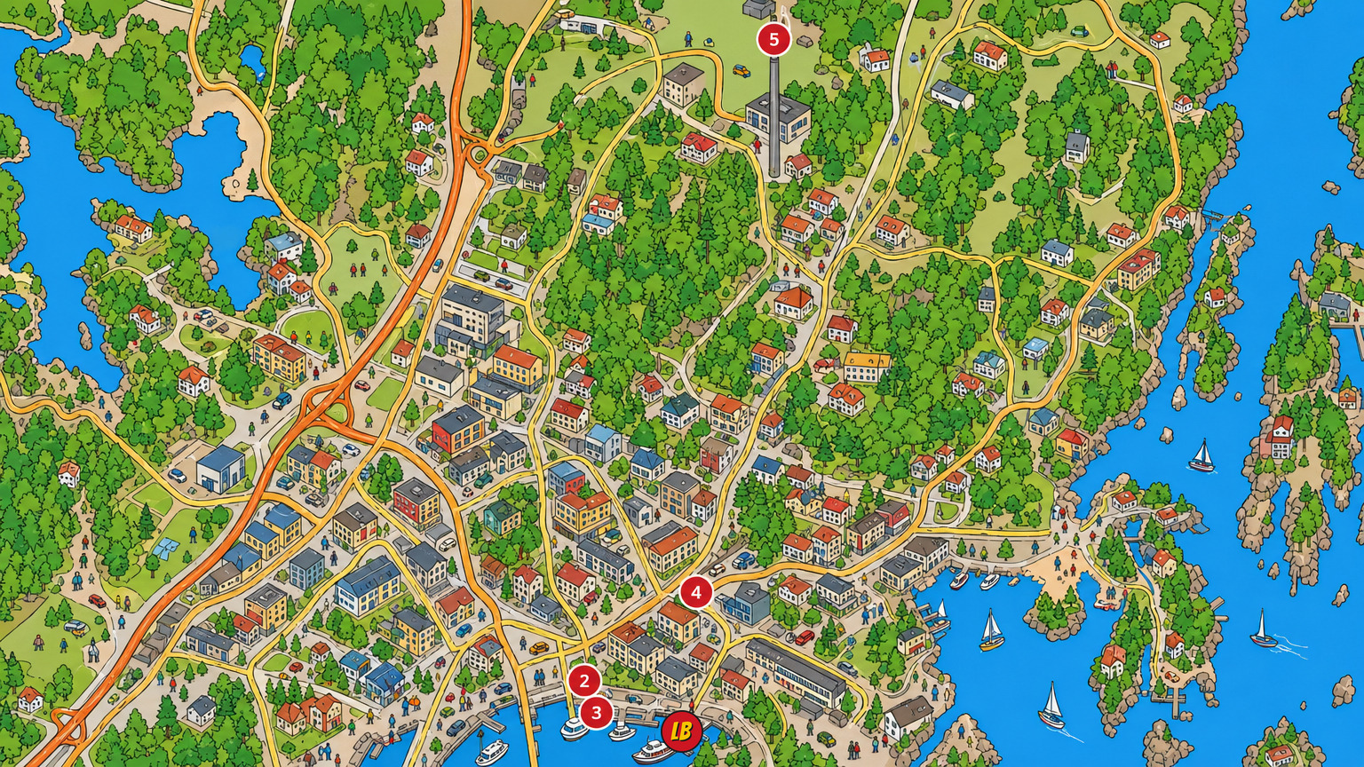 Map of Sandefjord