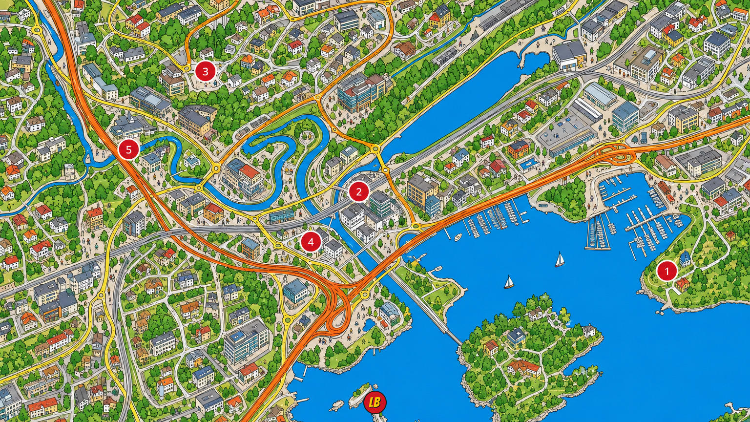 Map of Sandvika