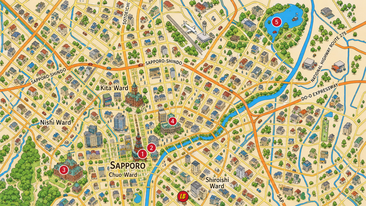 Map of Sapporo