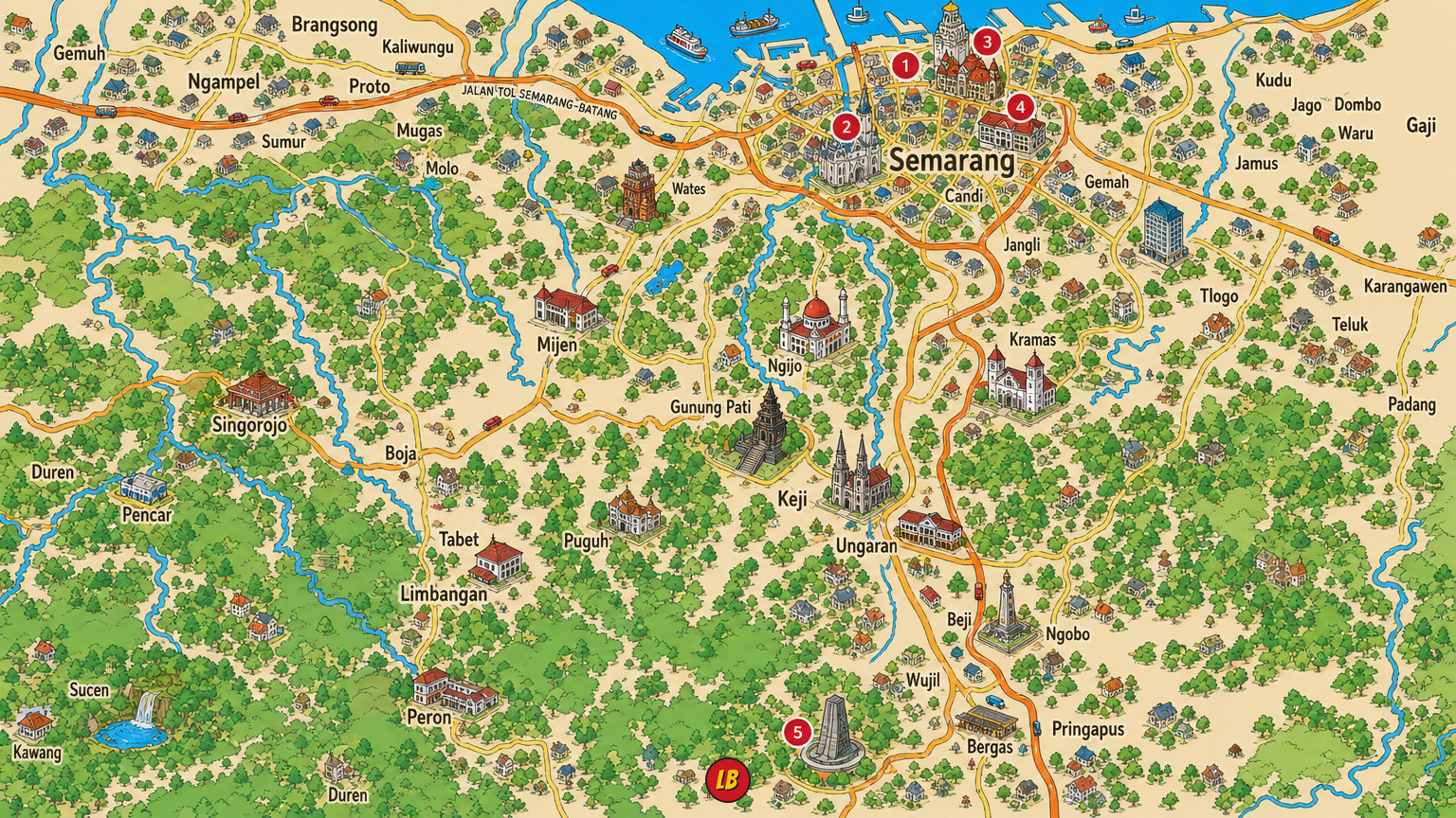 Map of Semarang