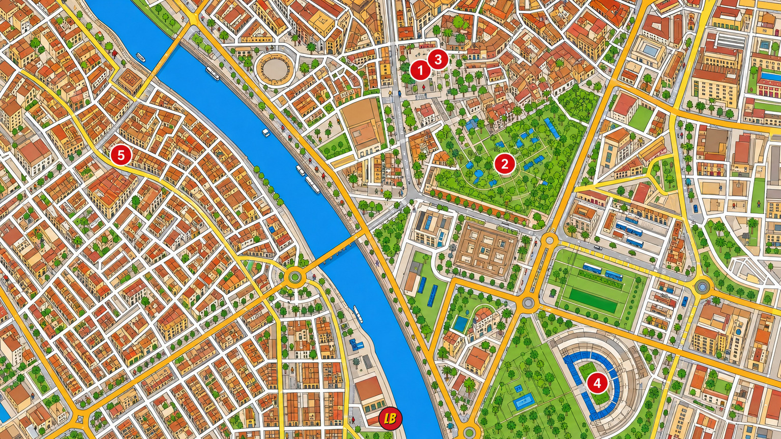 Map of Sevilla