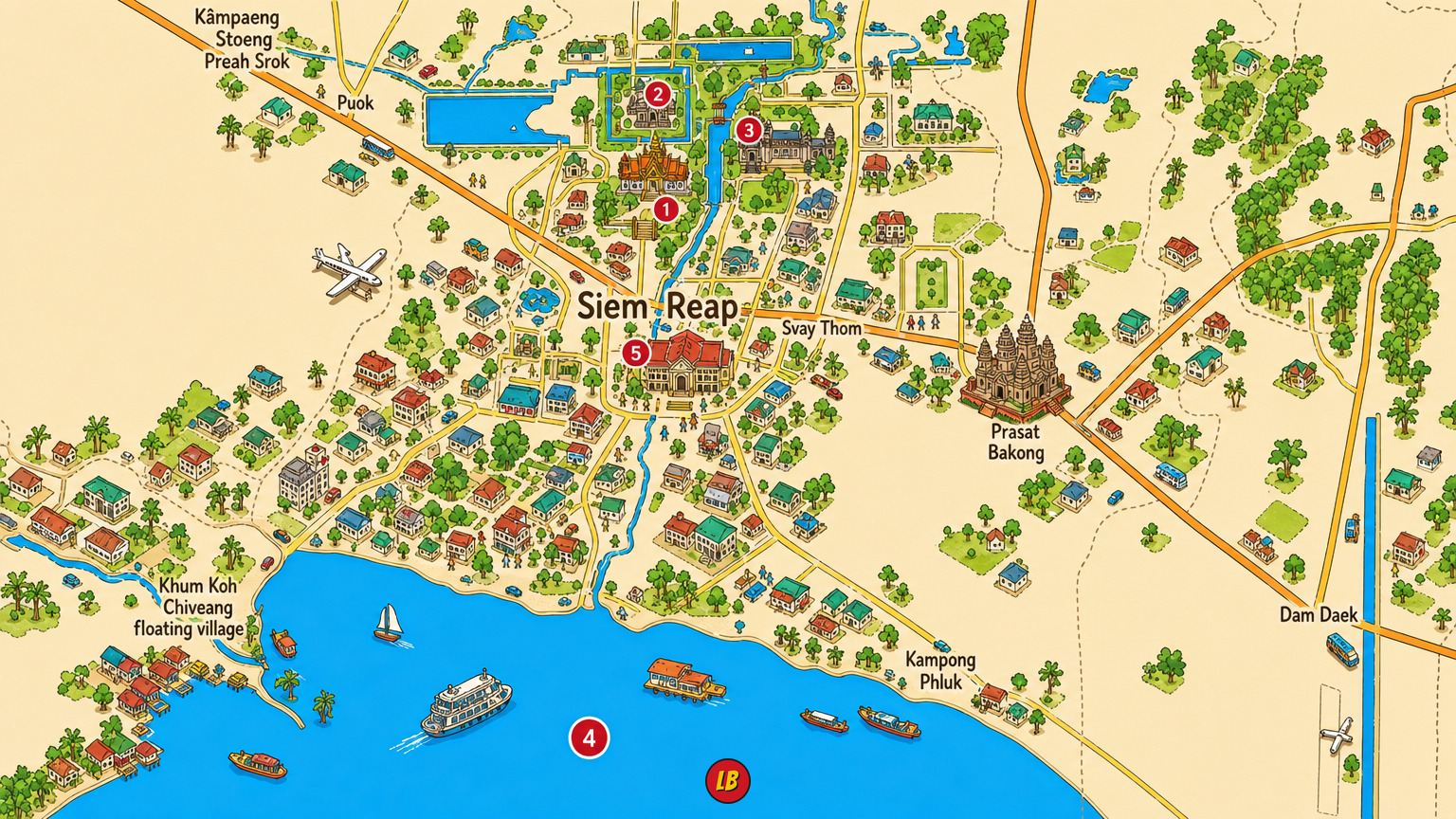 Map of Siem Reap