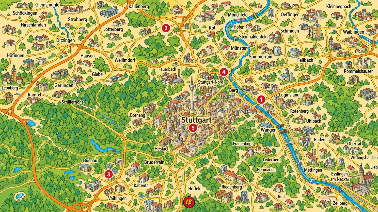 Map of Stuttgart