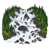 Storforsen Waterfall
