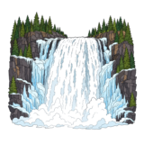 Tännforsen Waterfall