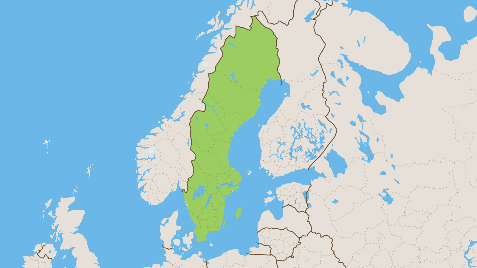 Map of Sweden