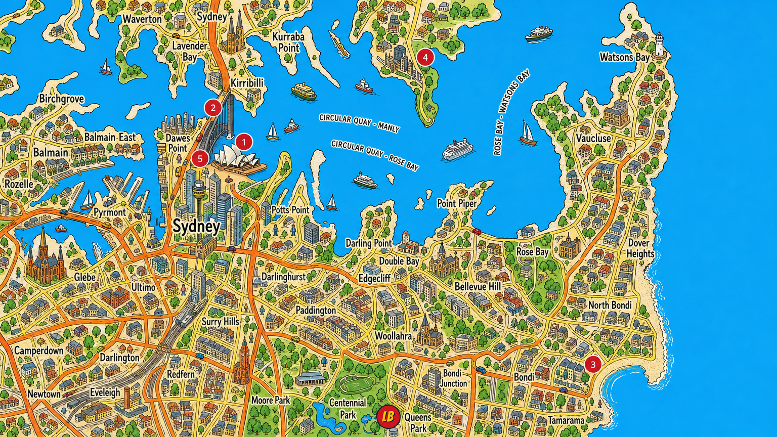 Map of Sydney