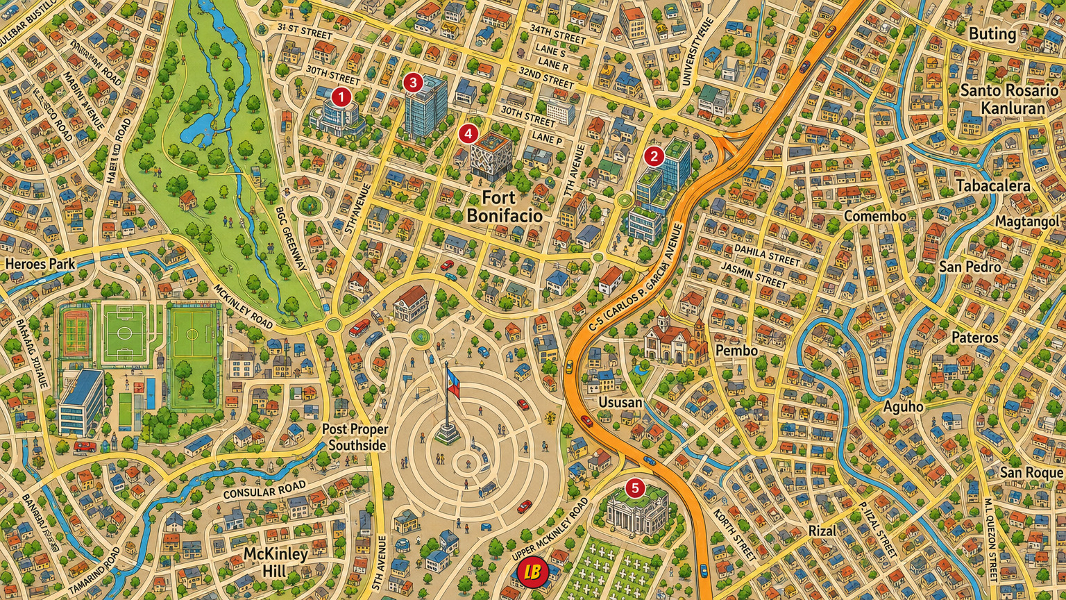 Map of Taguig City
