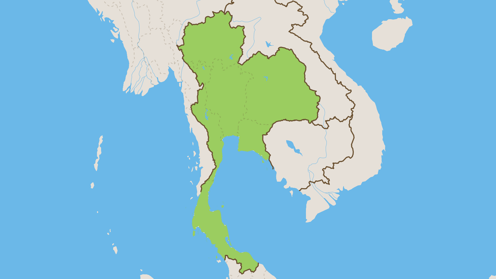 Map of Thailand