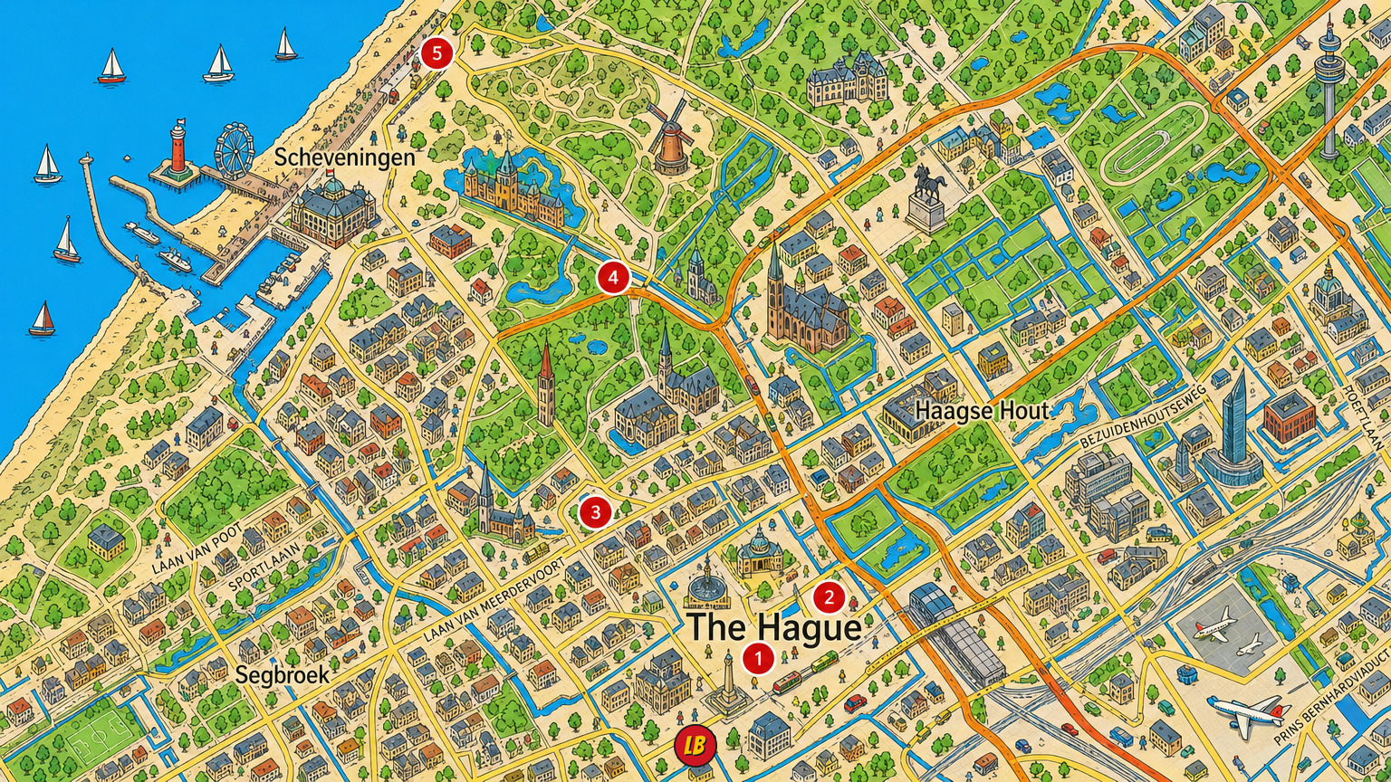 Map of The Hague