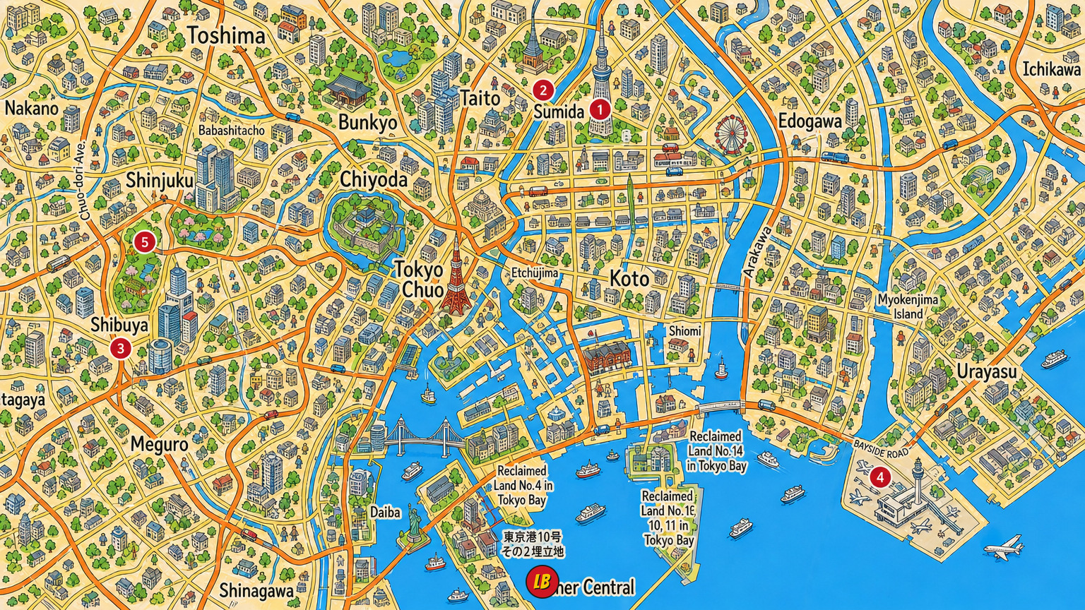Map of Tokyo