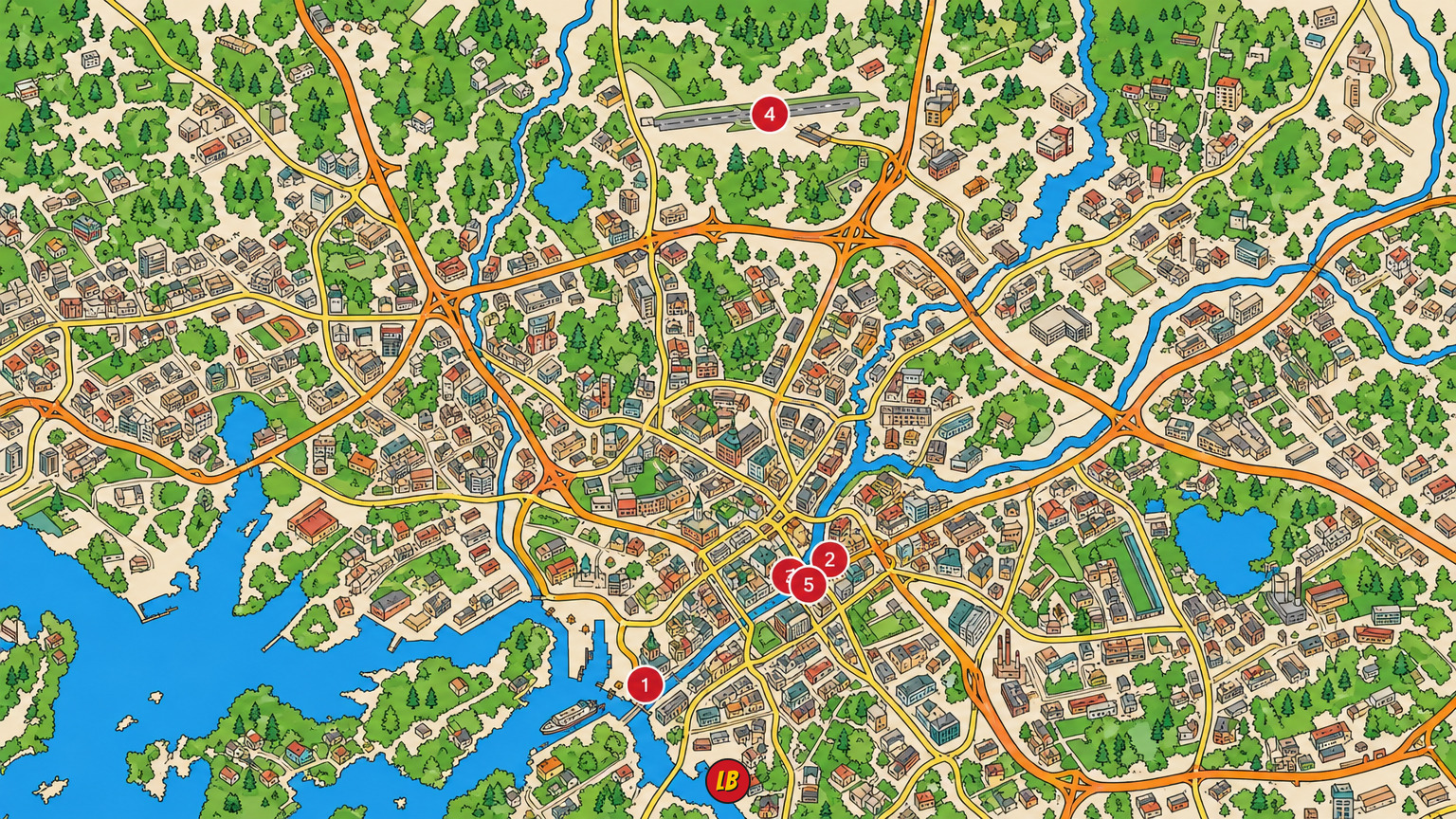Map of Turku