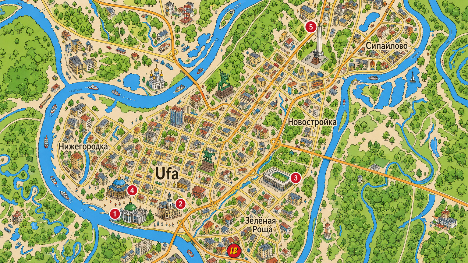 Map of Ufa