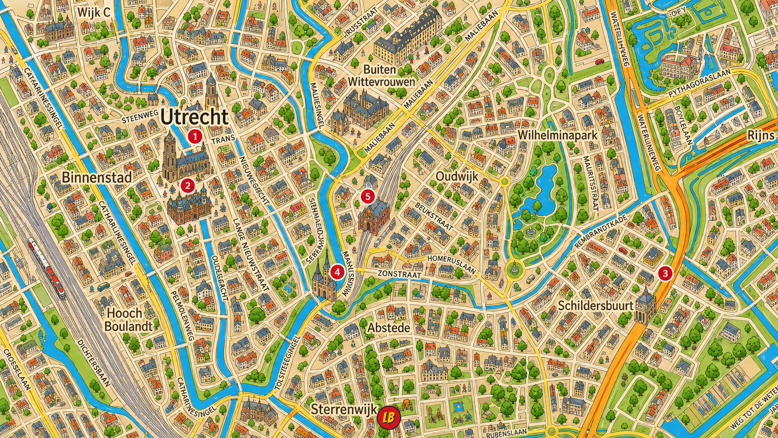 Map of Utrecht