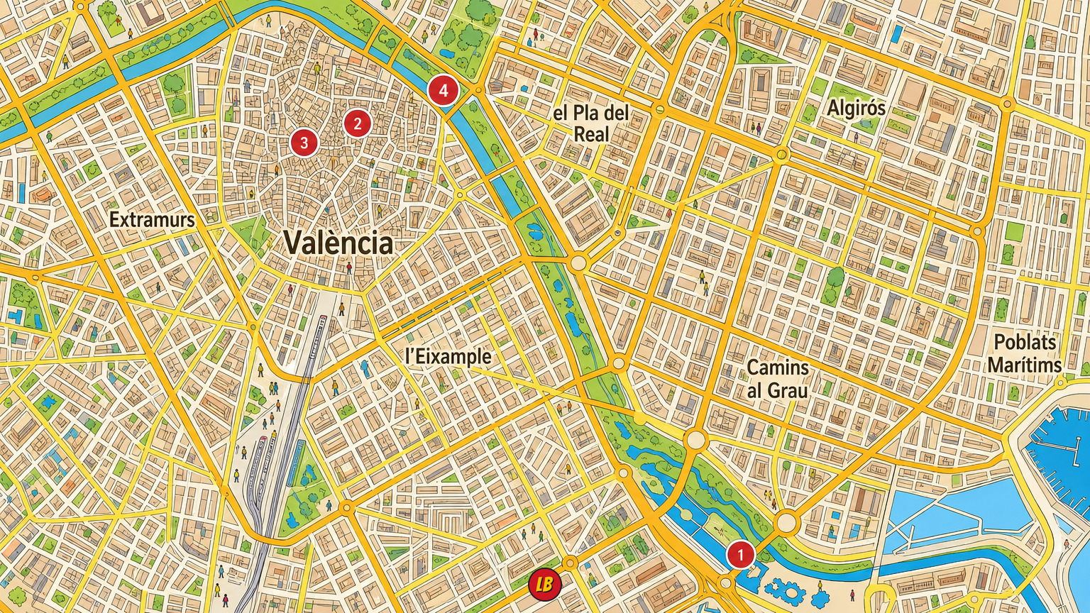Map of Valencia