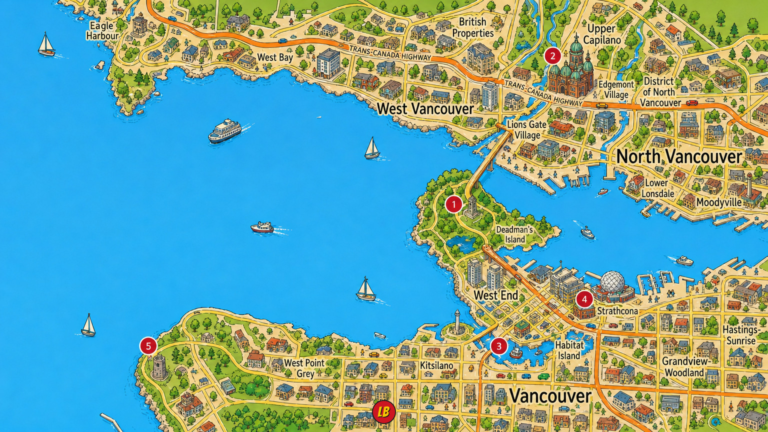 Map of Vancouver
