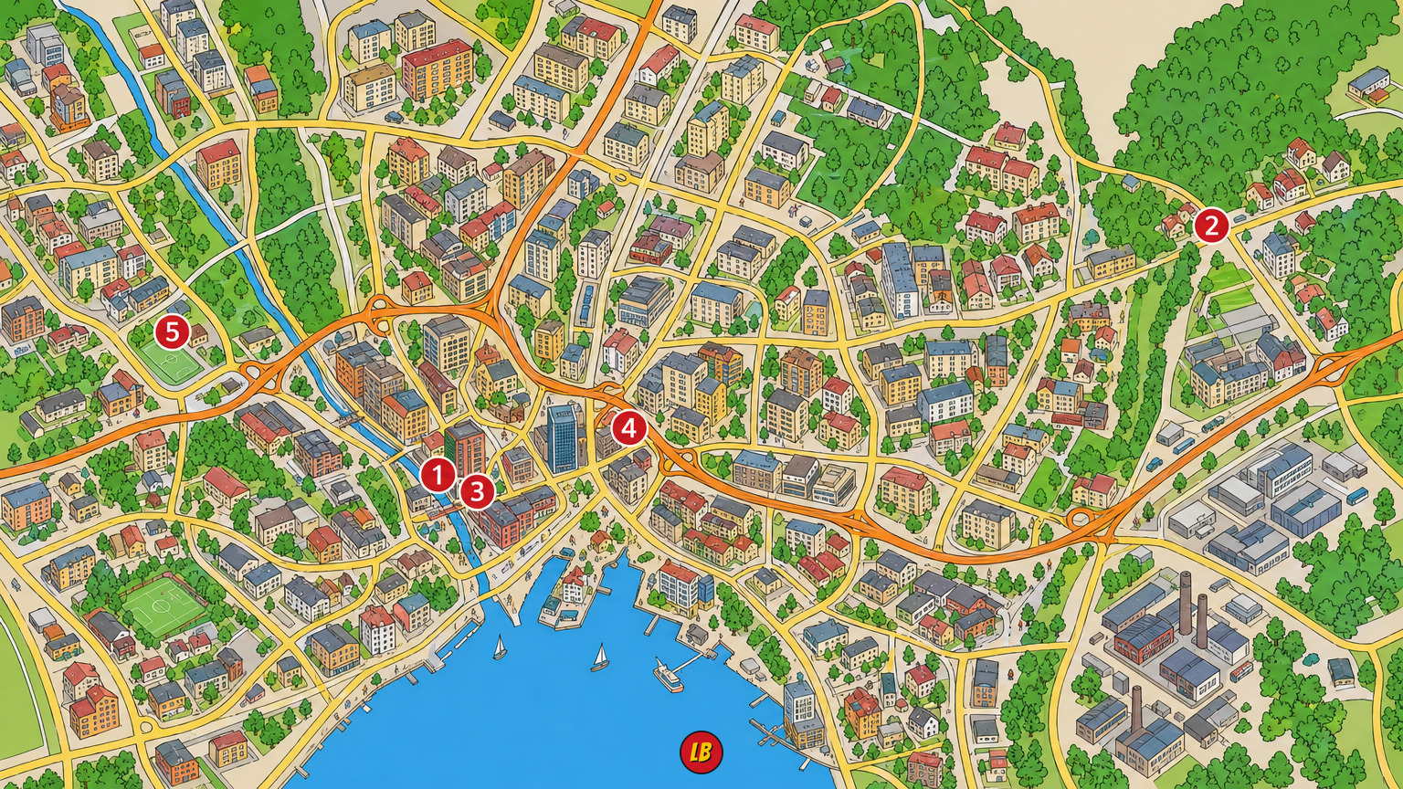 Map of Västerås
