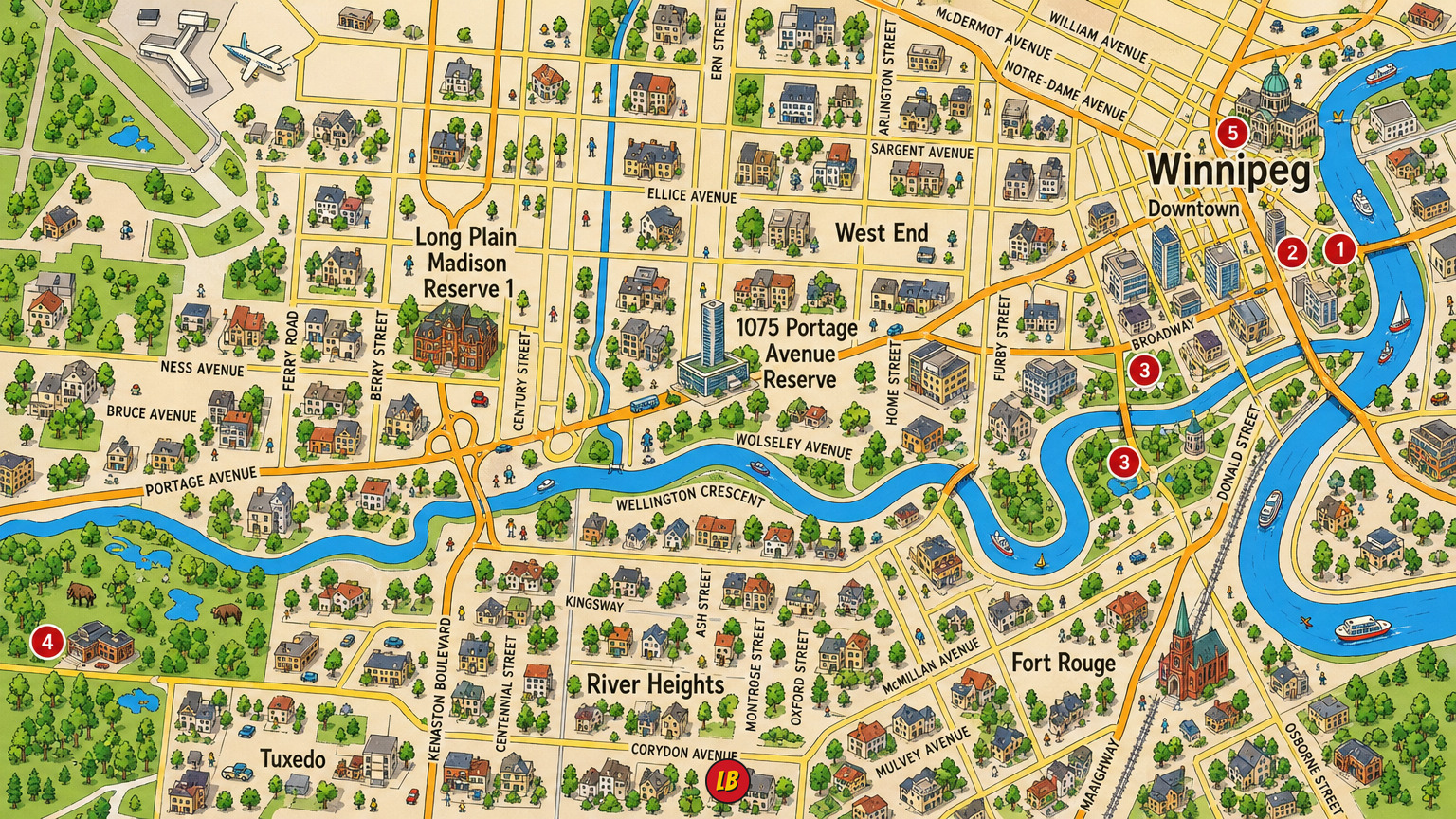 Map of Winnipeg