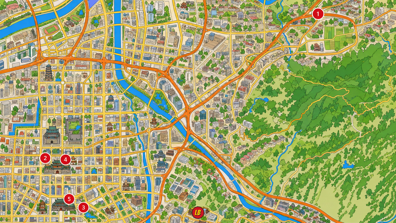 Map of Xi'an
