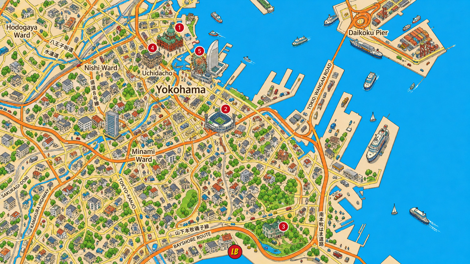 Map of Yokohama